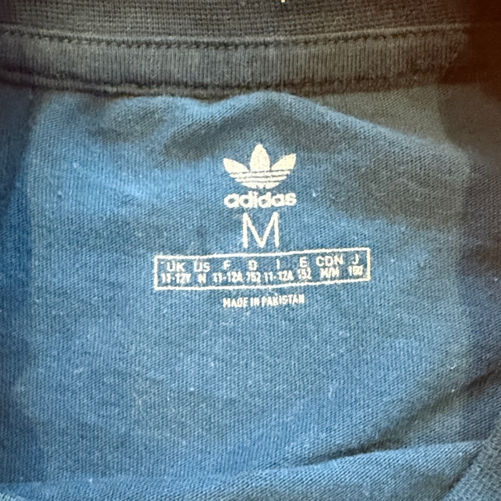 Adidas Classic Blue and White Tee - Picture 2 of 3